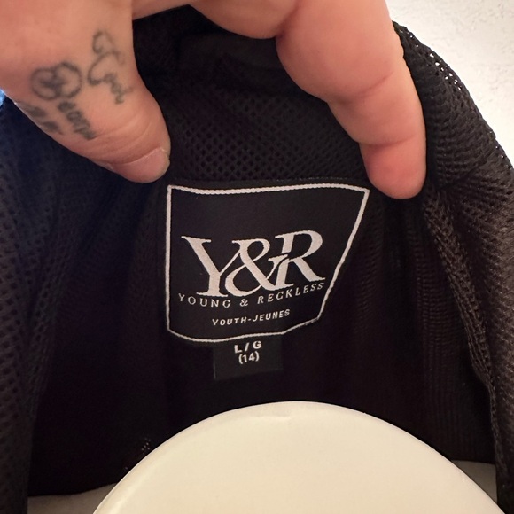 BNWT young And Reckless Windbreaker Jacket Youth Large - Picture 6 of 6